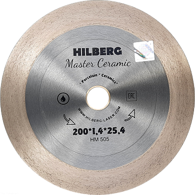 Алмазный диск Hilberg Master Ceramic Ø200 мм HM505