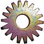 Звездочка стальная плоскозубая GROST Ø16