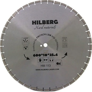 Алмазный диск Hilberg Hard Materials Laser Ø600 мм HM113