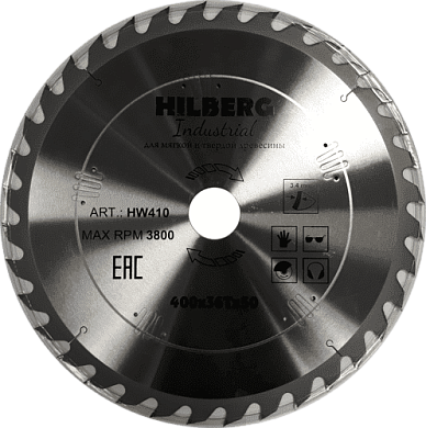 Алмазный диск Hilberg Industrial Дерево Ø400/36 мм