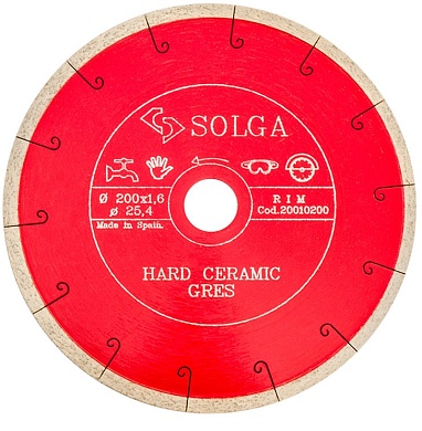 Алмазный диск Solga Diamant HARD CERAMICS Ø200 мм 20010200