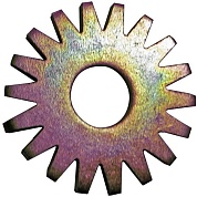 Звездочка стальная плоскозубая GROST Ø16