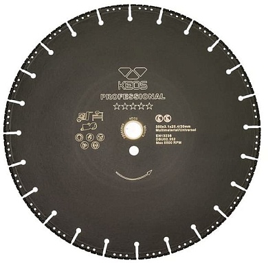 Алмазный диск KEOS Standart Универсальный Ø352 мм DBU02.352